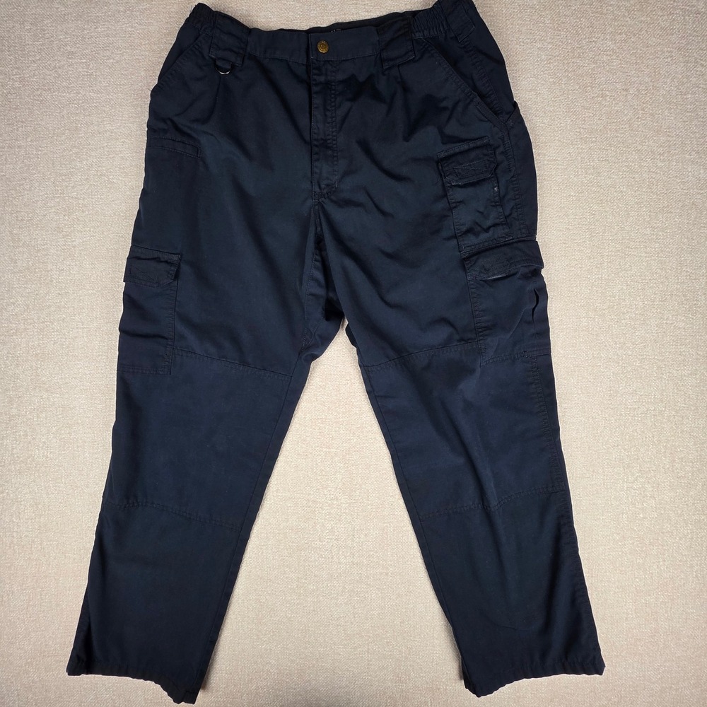 5.11 Tactical Series 74273 Mens Navy Blue Cargo Pants Ripstop Workwear 36x30 - Picture 2 of 13